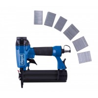 Pneumatinis kabių ir vinių kalimo įrankis Scheppach ANS 15-50 2in1